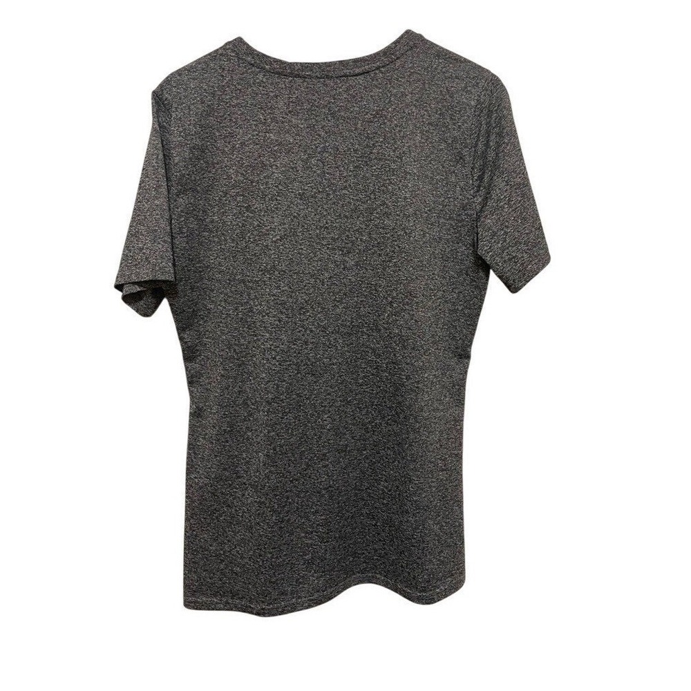 Aunis Womens T Shirt Large Gray Short Sleeve Crew Yoga Workout Top Stylish - Picture 3 of 11